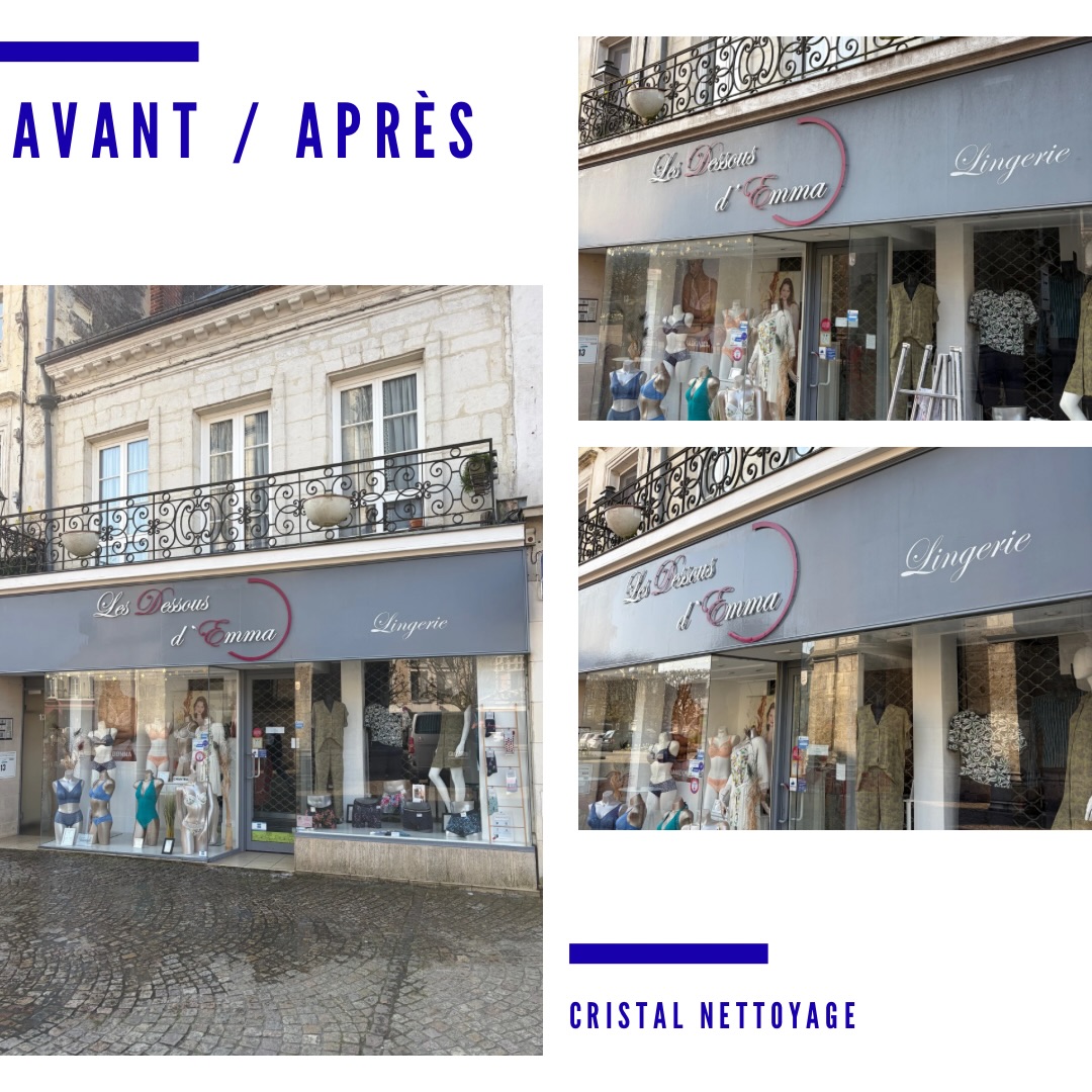 Avant / Apr&egrave;s devanture commerciale ✨