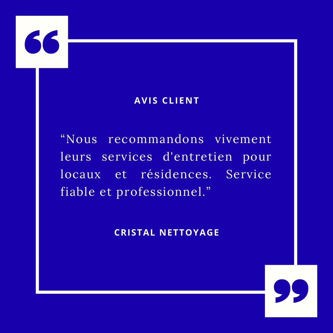 La satisfaction de nos clients est notre meilleure vitrine.