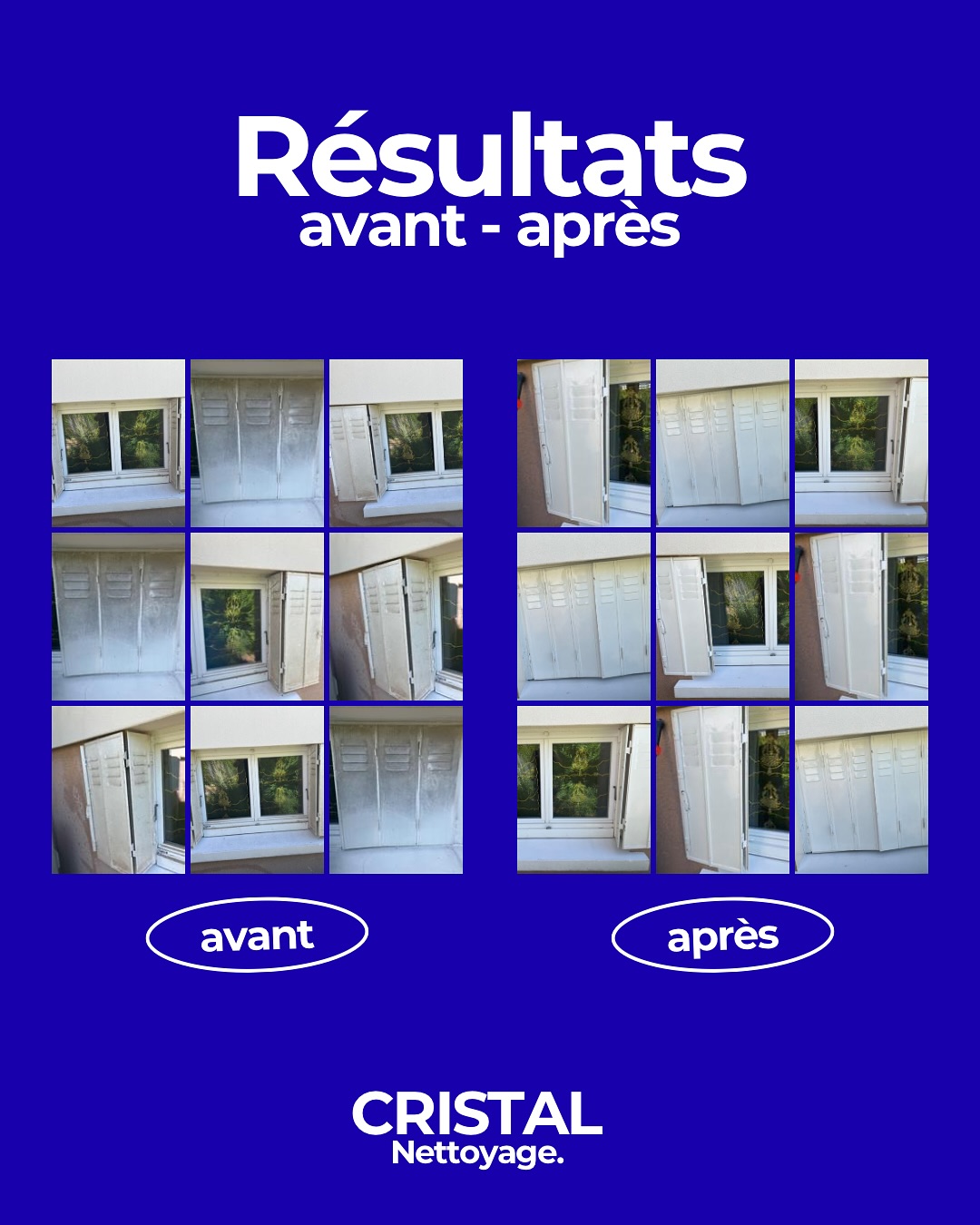 🧼 Nettoyage de volets - Avant / Apr&egrave;s 🧽