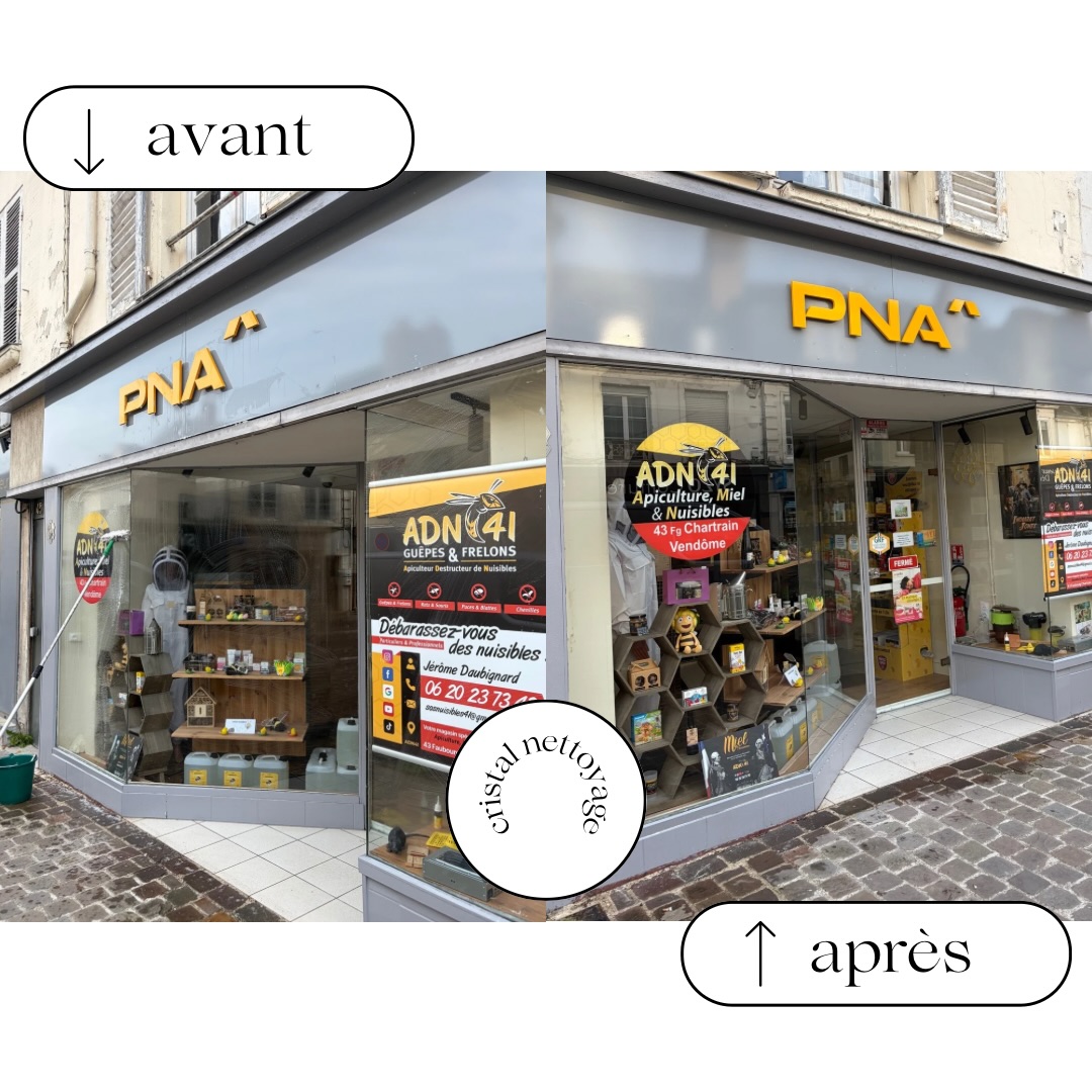 Avant / Apr&egrave;s devanture commerciale ✨
