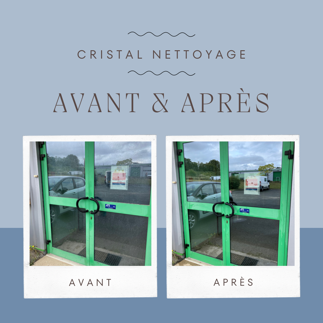 Avant / Après Nettoyage de Vitres sur Portes