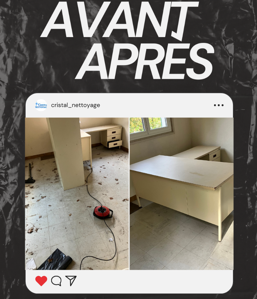 Avant / Après sur un bureau