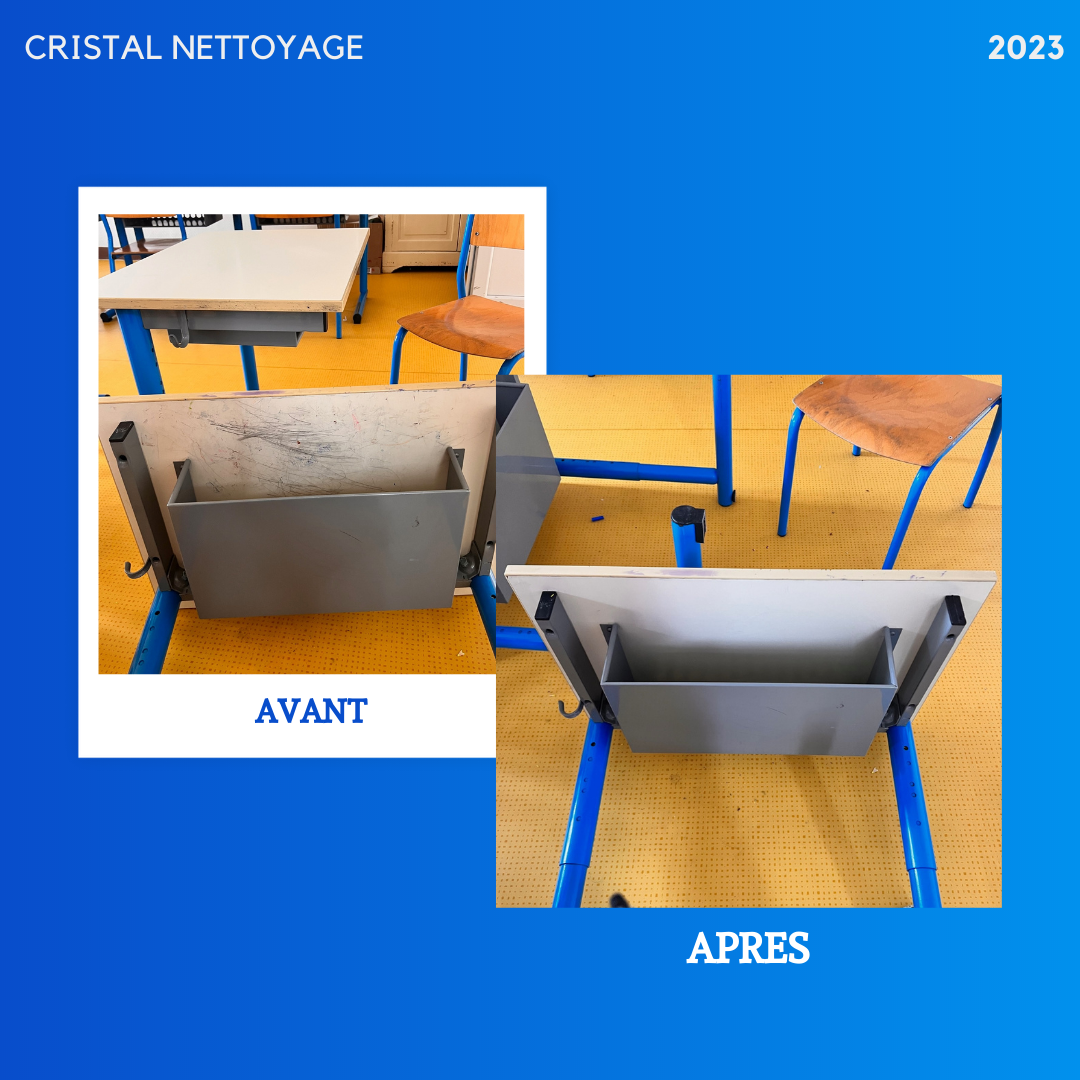 Avant / Après Nettoyage de Chaises et Tables