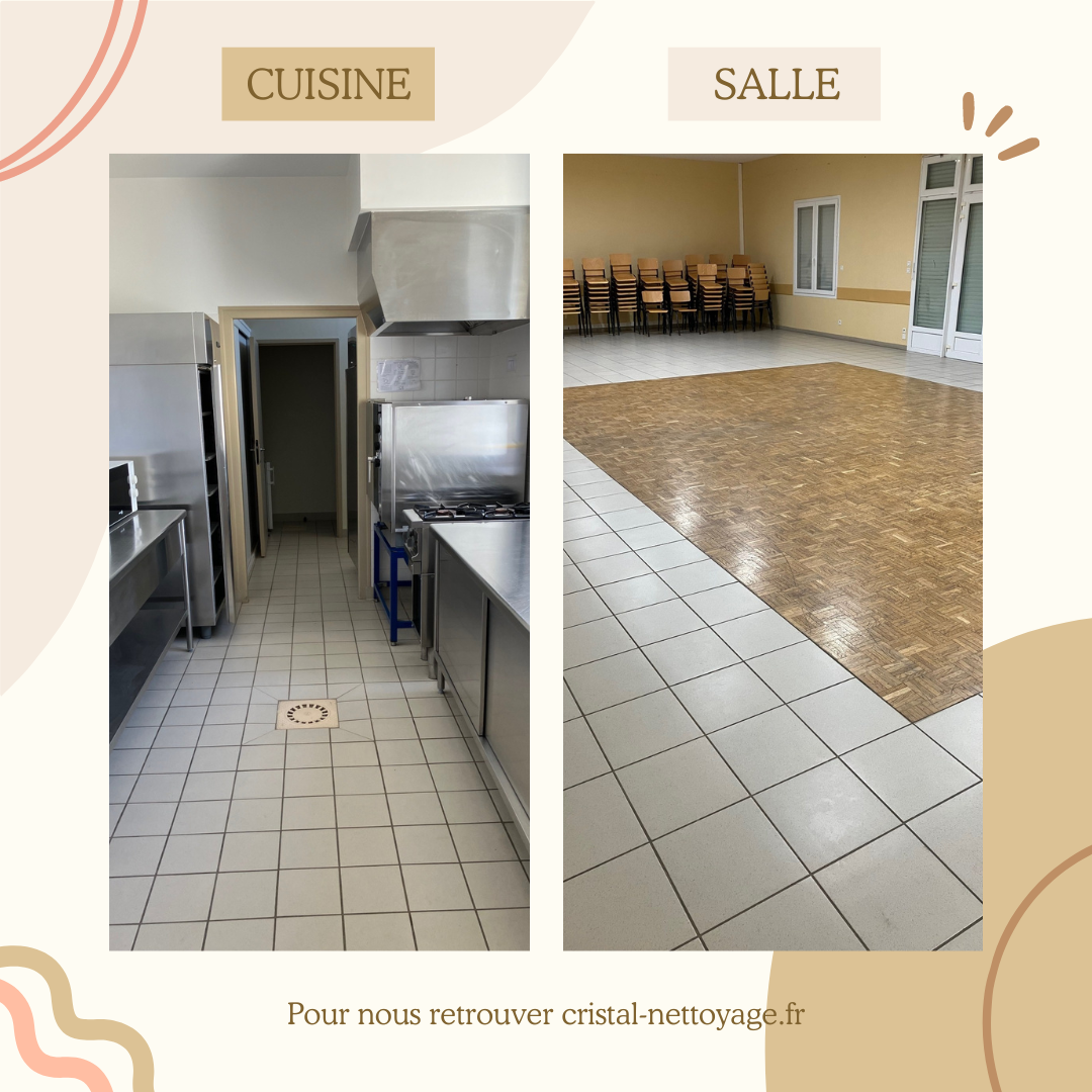 Nettoyage d'une Cuisine et d'une Salle de Salle des fêtes